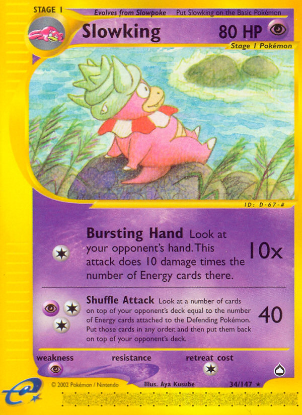 Slowking (34/147) [Aquapolis] | I Want That Stuff Brandon