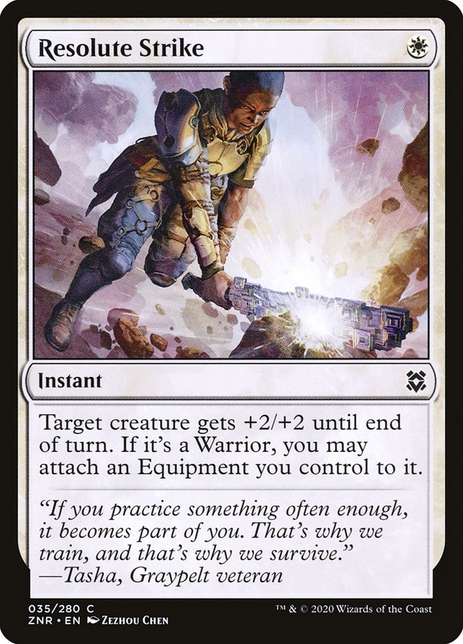 Resolute Strike [Zendikar Rising] | I Want That Stuff Brandon