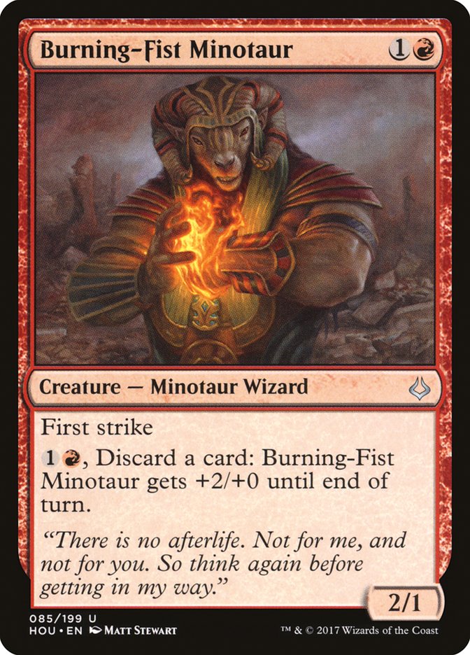 Burning-Fist Minotaur [Hour of Devastation] | I Want That Stuff Brandon