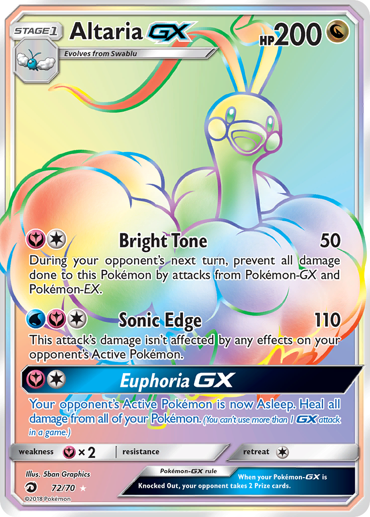 Altaria GX (72/70) [Sun & Moon: Dragon Majesty] | I Want That Stuff Brandon