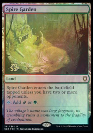 Spire Garden [Commander Legends: Battle for Baldur's Gate Prerelease Promos] | I Want That Stuff Brandon