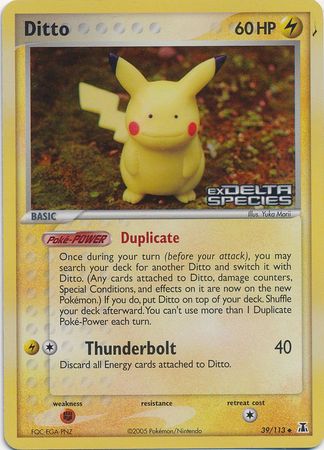 Ditto (39/113) (Stamped) [EX: Delta Species] | I Want That Stuff Brandon