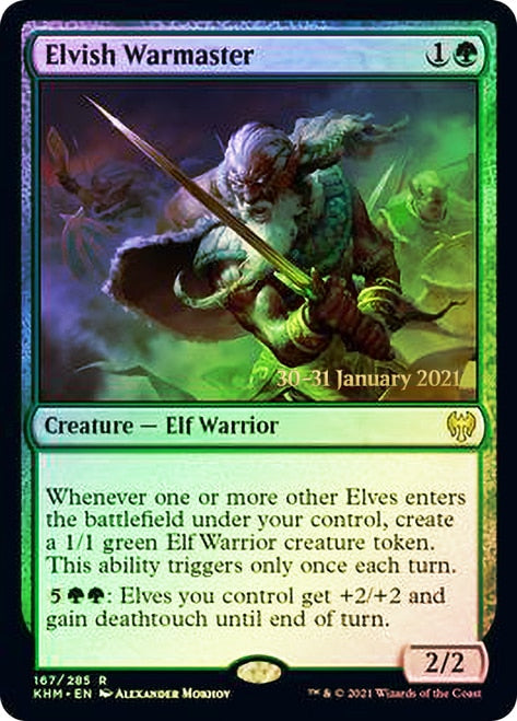 Elvish Warmaster [Kaldheim Prerelease Promos] | I Want That Stuff Brandon