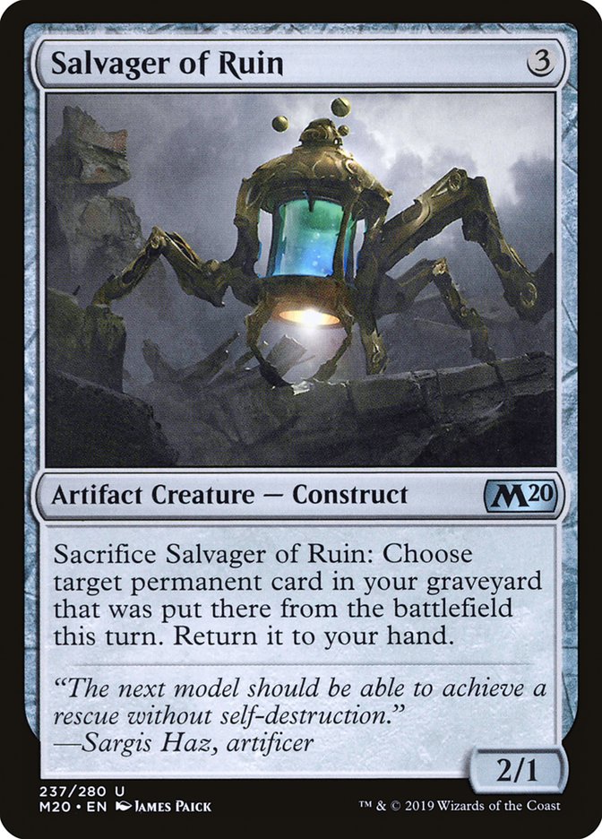 Salvager of Ruin [Core Set 2020] | I Want That Stuff Brandon