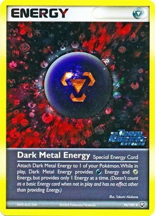Dark Metal Energy (94/109) (Stamped) [EX: Team Rocket Returns] | I Want That Stuff Brandon