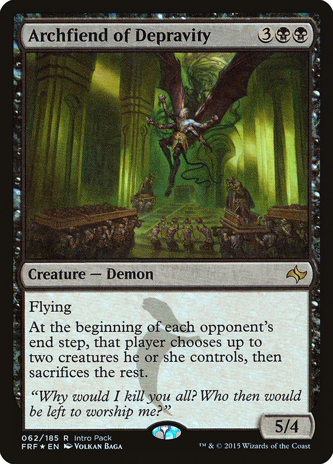 Archfiend of Depravity (Intro Pack) [Fate Reforged Promos] | I Want That Stuff Brandon