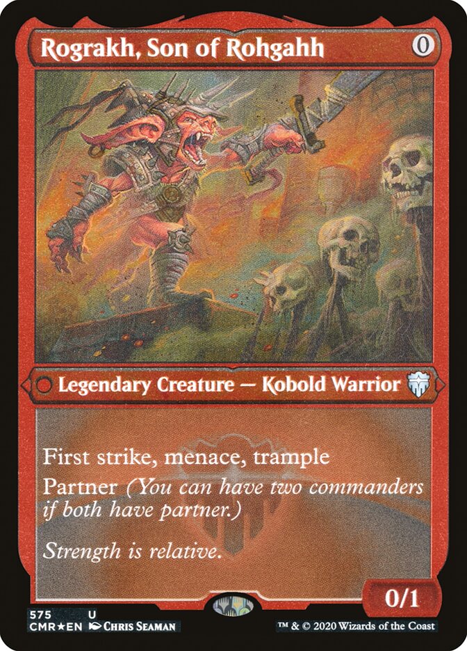 Rograkh, Son of Rohgahh (Etched) [Commander Legends] | I Want That Stuff Brandon