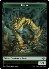 Beast // Merfolk (0003) Double-Sided Token [The Lost Caverns of Ixalan Commander Tokens] | I Want That Stuff Brandon