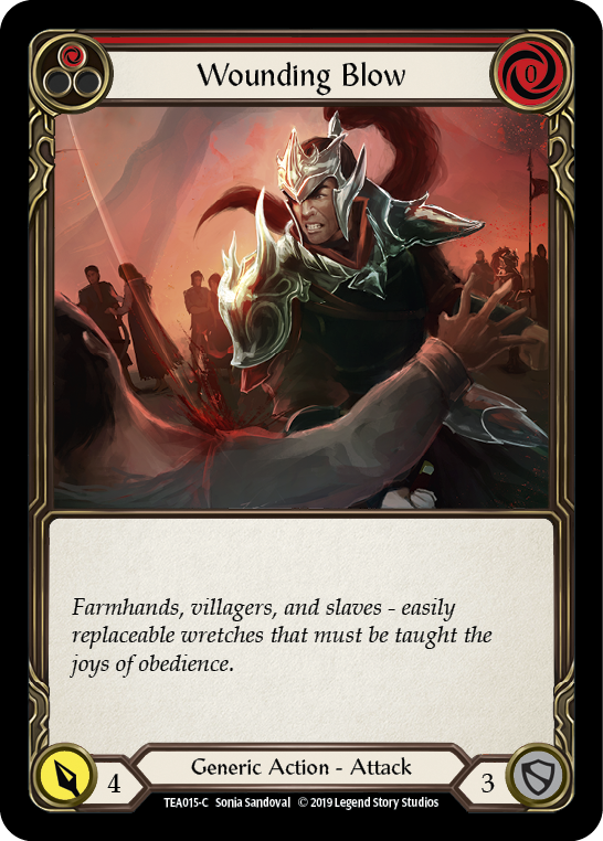 Wounding Blow (Red) [TEA015-C] Normal | I Want That Stuff Brandon