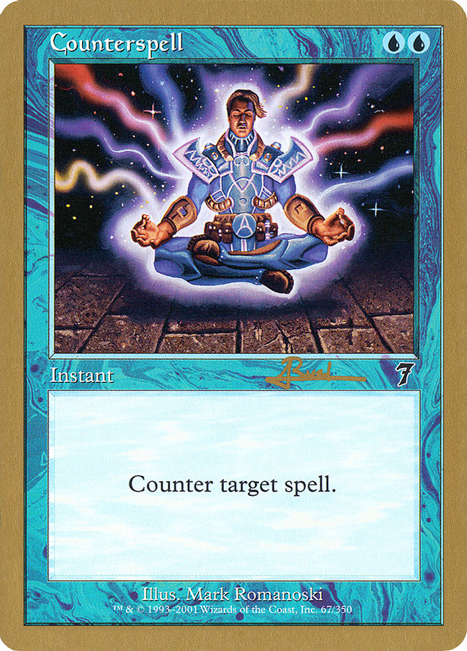 Counterspell (Antoine Ruel) (7ED) [World Championship Decks 2001] | I Want That Stuff Brandon