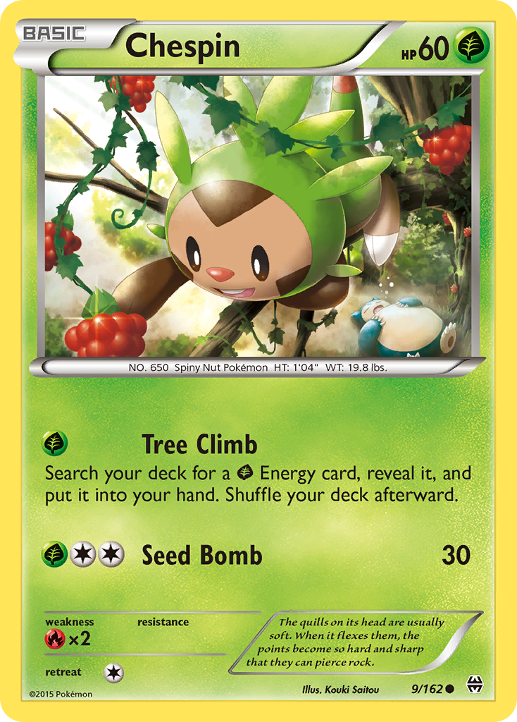 Chespin (9/162) [XY: BREAKthrough] | I Want That Stuff Brandon