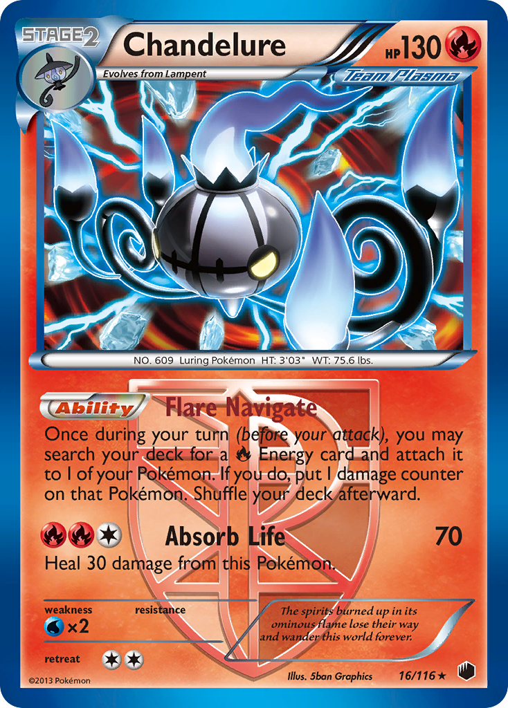 Chandelure (16/116) [Black & White: Plasma Freeze] | I Want That Stuff Brandon