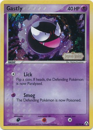 Gastly (52/92) (Stamped) [EX: Legend Maker] | I Want That Stuff Brandon