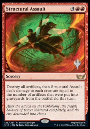 Structural Assault (Promo Pack) [Streets of New Capenna Promos] | I Want That Stuff Brandon