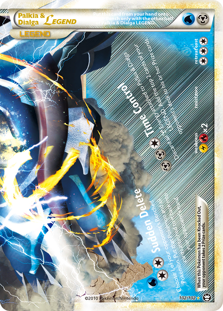 Palkia & Dialga LEGEND (102/102) [HeartGold & SoulSilver: Triumphant] | I Want That Stuff Brandon