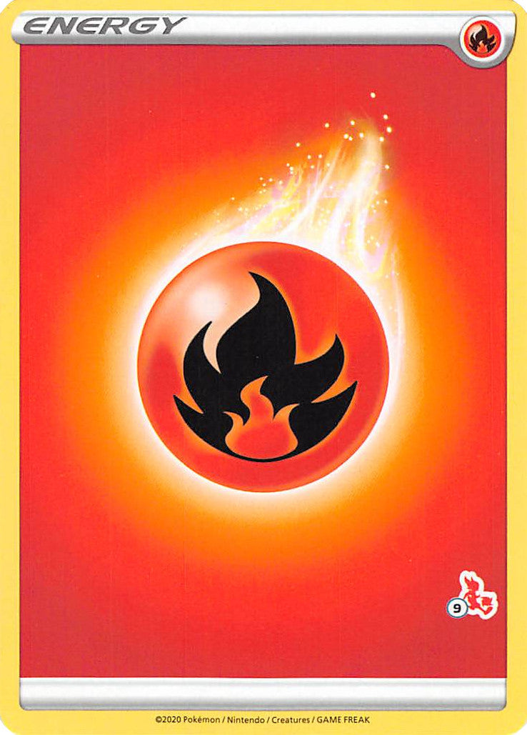Fire Energy (Cinderace Stamp #9) [Battle Academy 2022] | I Want That Stuff Brandon