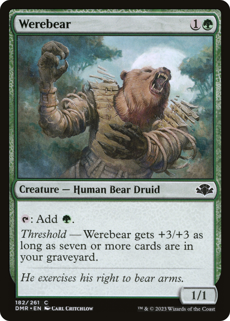 Werebear [Dominaria Remastered] | I Want That Stuff Brandon