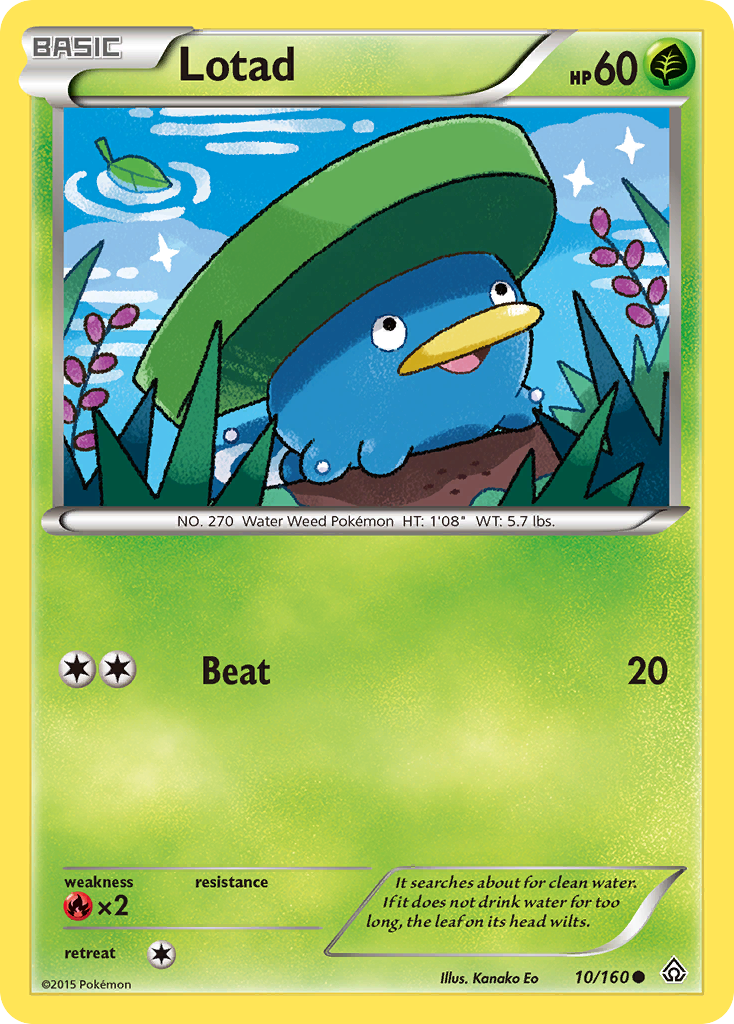 Lotad (10/160) [XY: Primal Clash] | I Want That Stuff Brandon