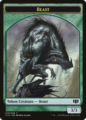 Elemental // Beast (019/036) Double-Sided Token [Commander 2014 Tokens] | I Want That Stuff Brandon