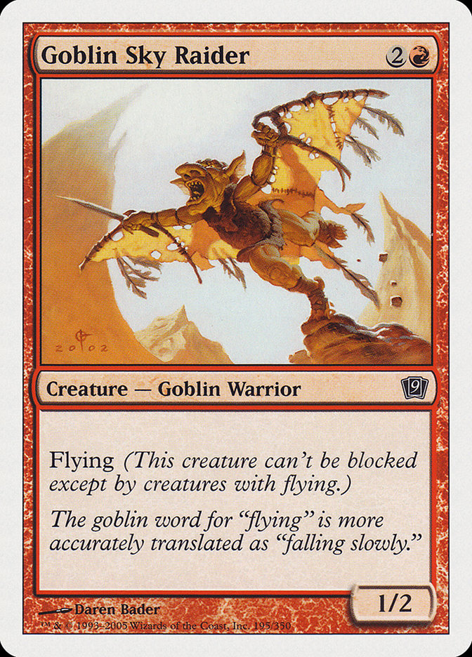 Goblin Sky Raider [Ninth Edition] | I Want That Stuff Brandon