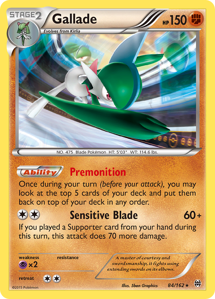 Gallade (84/162) [XY: BREAKthrough] | I Want That Stuff Brandon