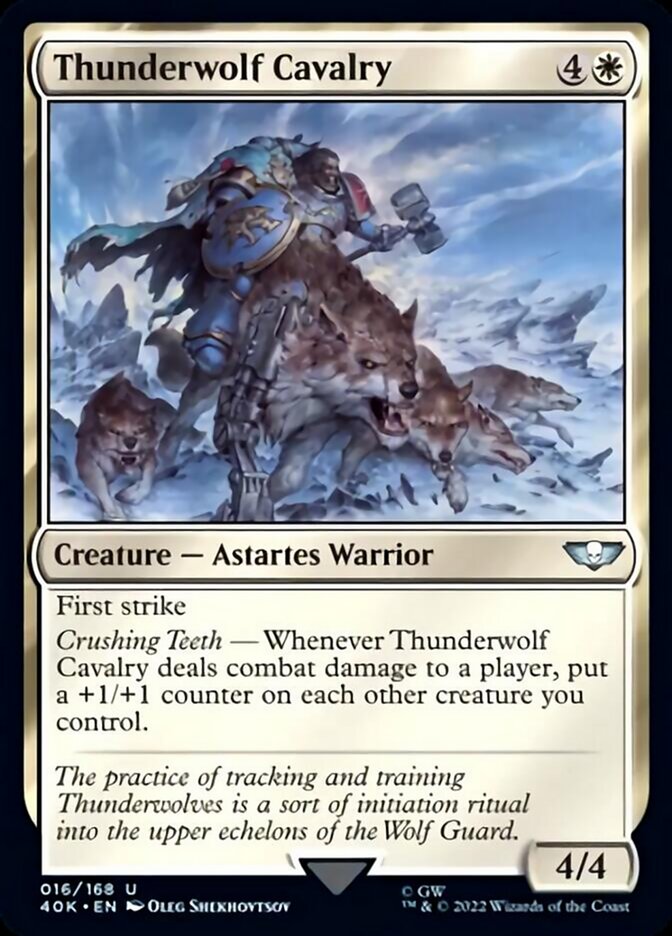 Thunderwolf Cavalry (Surge Foil) [Warhammer 40,000] | I Want That Stuff Brandon