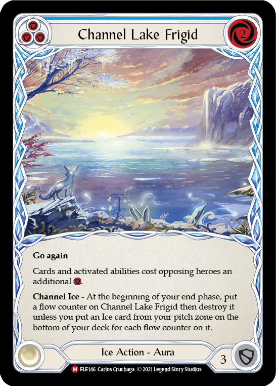 Channel Lake Frigid (Alternate Art) [ELE146] (Tales of Aria)  1st Edition Rainbow Foil | I Want That Stuff Brandon