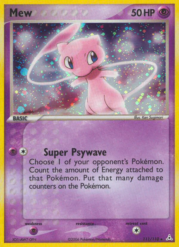 Mew (111/110) [EX: Holon Phantoms] | I Want That Stuff Brandon