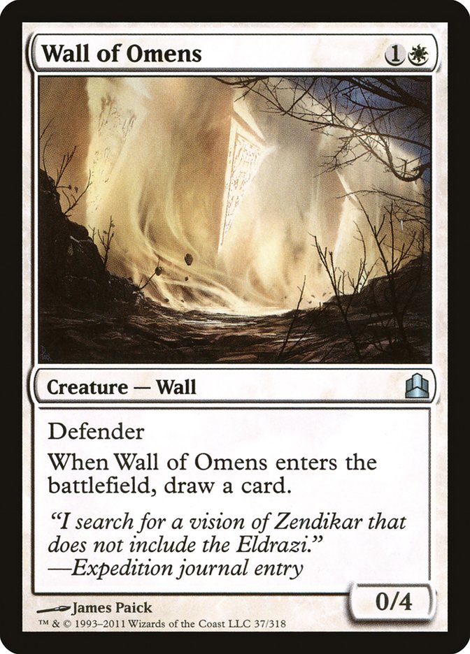 Wall of Omens [Commander 2011] | I Want That Stuff Brandon