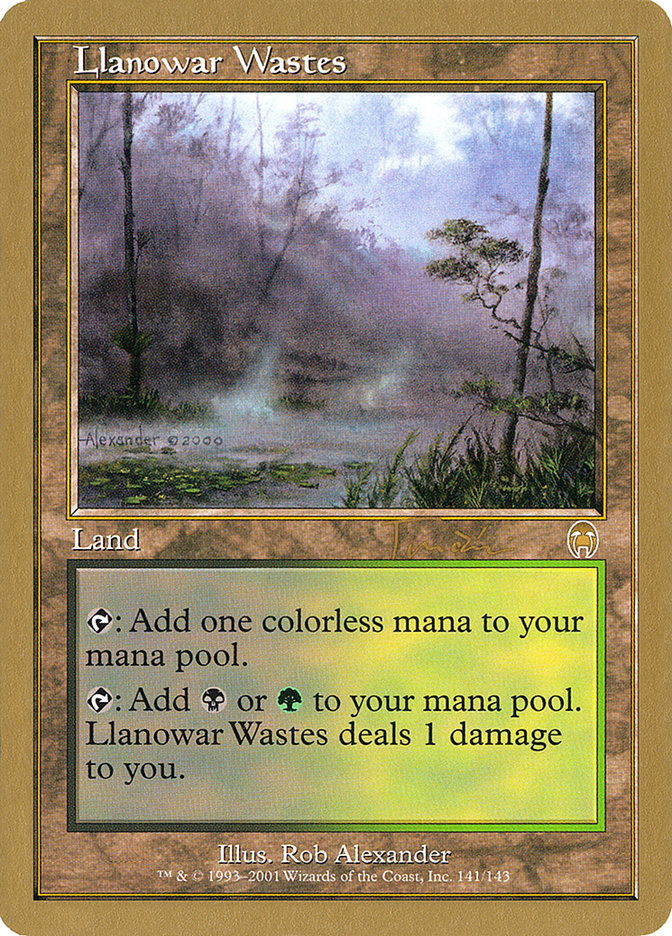 Llanowar Wastes (Jan Tomcani) [World Championship Decks 2001] | I Want That Stuff Brandon