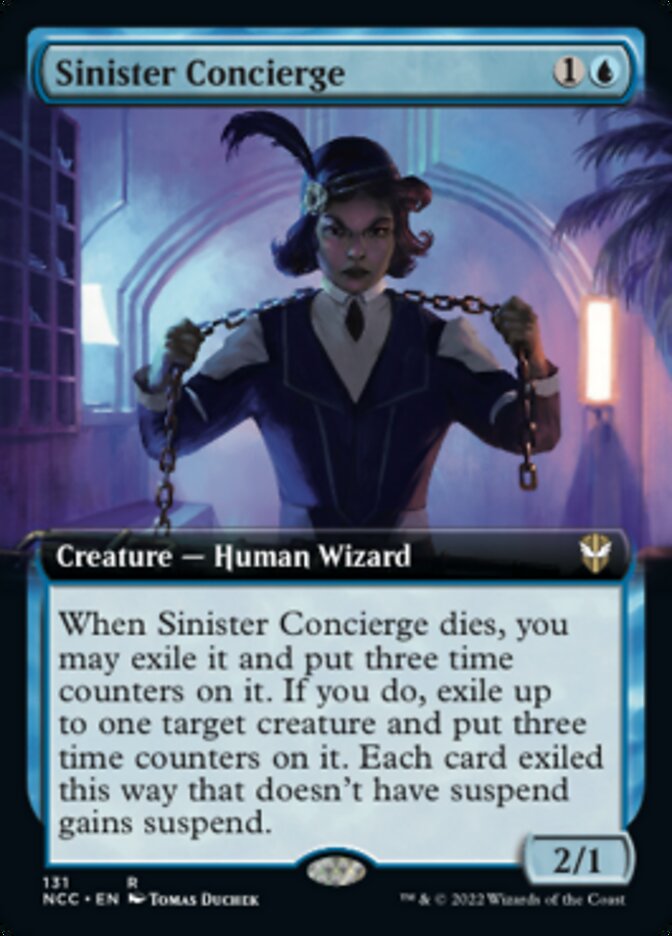 Sinister Concierge (Extended Art) [Streets of New Capenna Commander] | I Want That Stuff Brandon