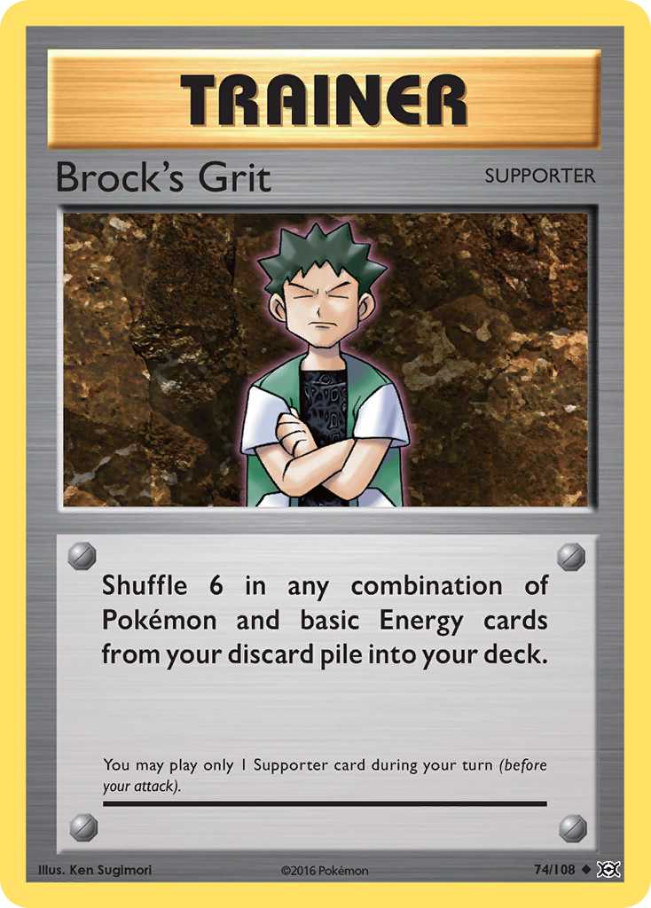 Brock's Grit (74/108) [XY: Evolutions] | I Want That Stuff Brandon