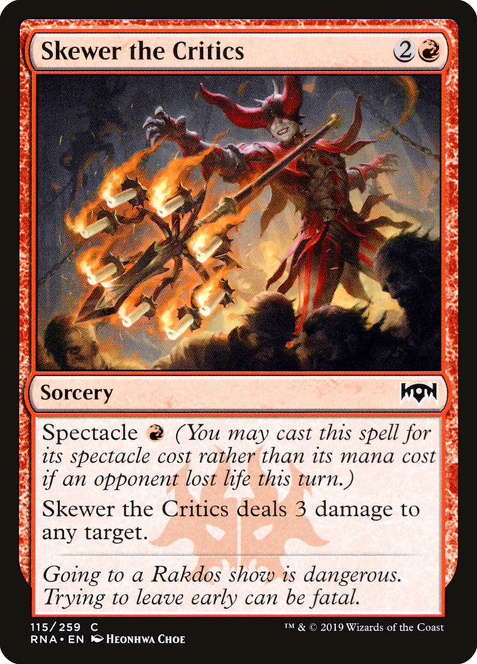 Skewer the Critics [Ravnica Allegiance] | I Want That Stuff Brandon