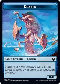 Kraken // Satyr Double-Sided Token [Theros Beyond Death Tokens] | I Want That Stuff Brandon