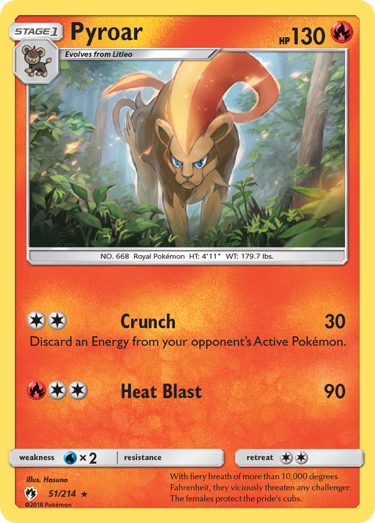 Pyroar (51/214) [Sun & Moon: Lost Thunder] | I Want That Stuff Brandon