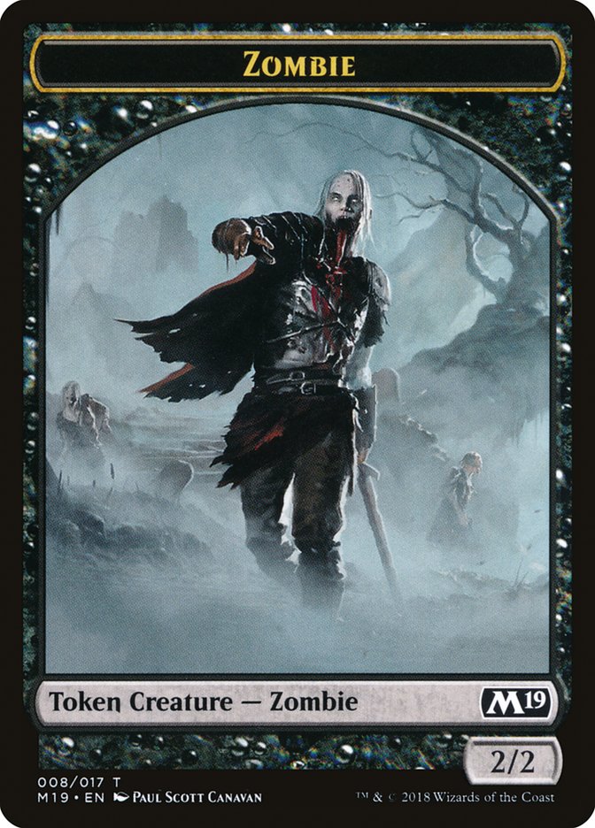 Zombie Token [Core Set 2019 Tokens] | I Want That Stuff Brandon