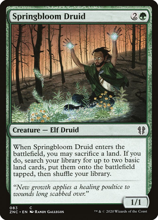 Springbloom Druid [Zendikar Rising Commander] | I Want That Stuff Brandon