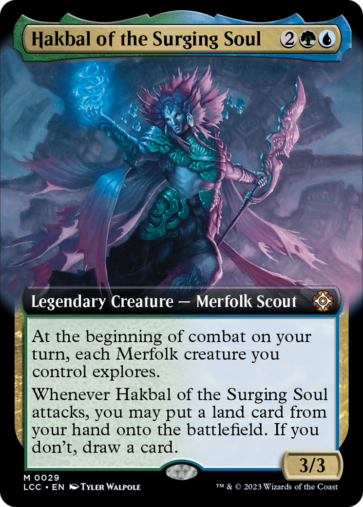 Hakbal of the Surging Soul (Extended Art) [The Lost Caverns of Ixalan Commander] | I Want That Stuff Brandon