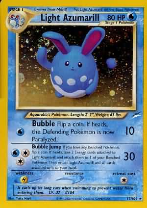 Light Azumarill (13/105) [Neo Destiny Unlimited] | I Want That Stuff Brandon