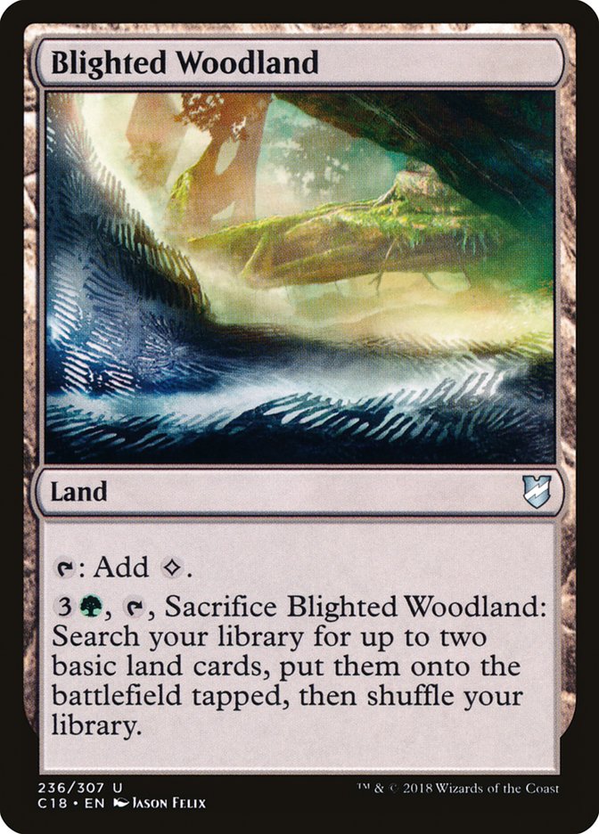 Blighted Woodland [Commander 2018] | I Want That Stuff Brandon