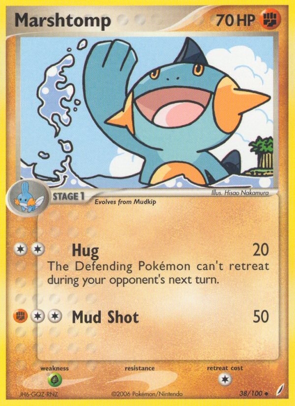 Marshtomp (38/100) [EX: Crystal Guardians] | I Want That Stuff Brandon