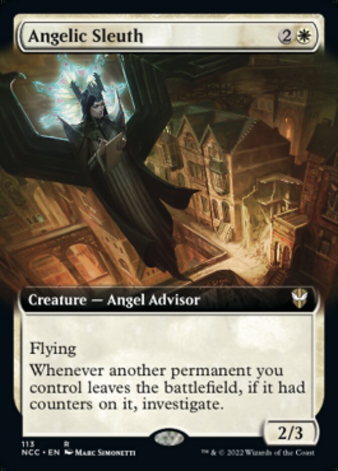Angelic Sleuth (Extended Art) [Streets of New Capenna Commander] | I Want That Stuff Brandon