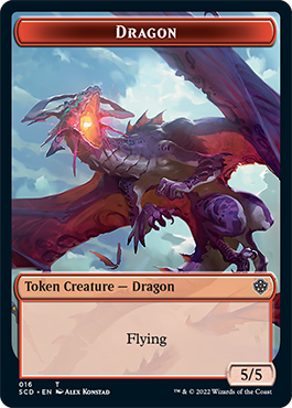 Dragon // Dragon Double-Sided Token [Starter Commander Decks] | I Want That Stuff Brandon