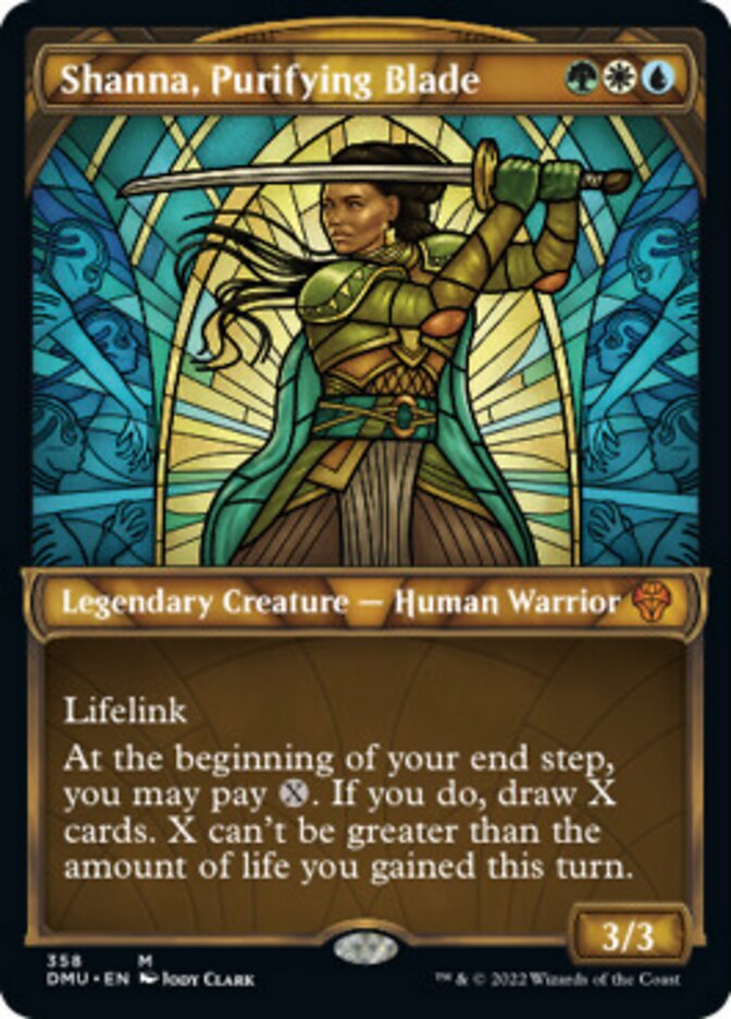 Shanna, Purifying Blade (Showcase Textured) [Dominaria United] | I Want That Stuff Brandon