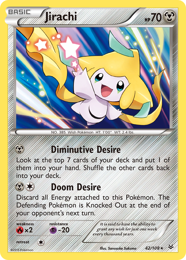 Jirachi (42/108) [XY: Roaring Skies] | I Want That Stuff Brandon