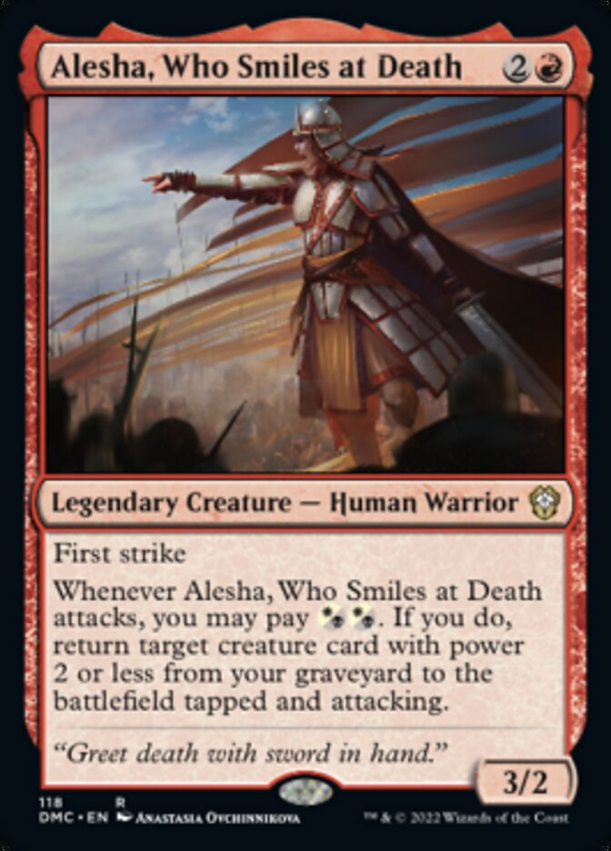 Alesha, Who Smiles at Death [Dominaria United Commander] | I Want That Stuff Brandon