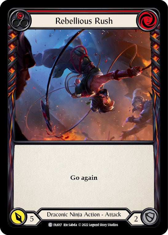 Rebellious Rush (Red) [FAI017] (Uprising Fai Blitz Deck) | I Want That Stuff Brandon