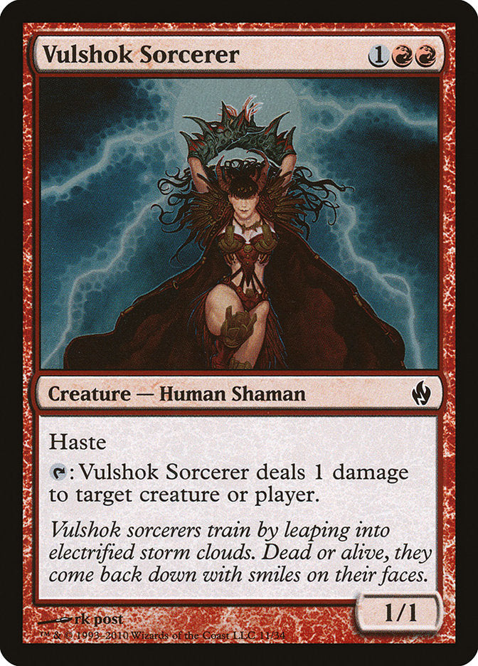 Vulshok Sorcerer [Premium Deck Series: Fire and Lightning] | I Want That Stuff Brandon