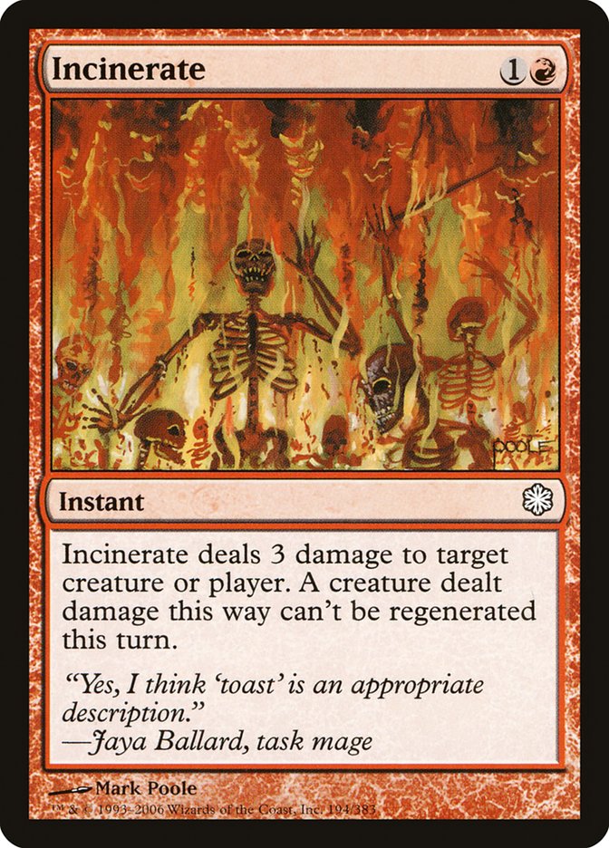 Incinerate [Coldsnap Theme Decks] | I Want That Stuff Brandon