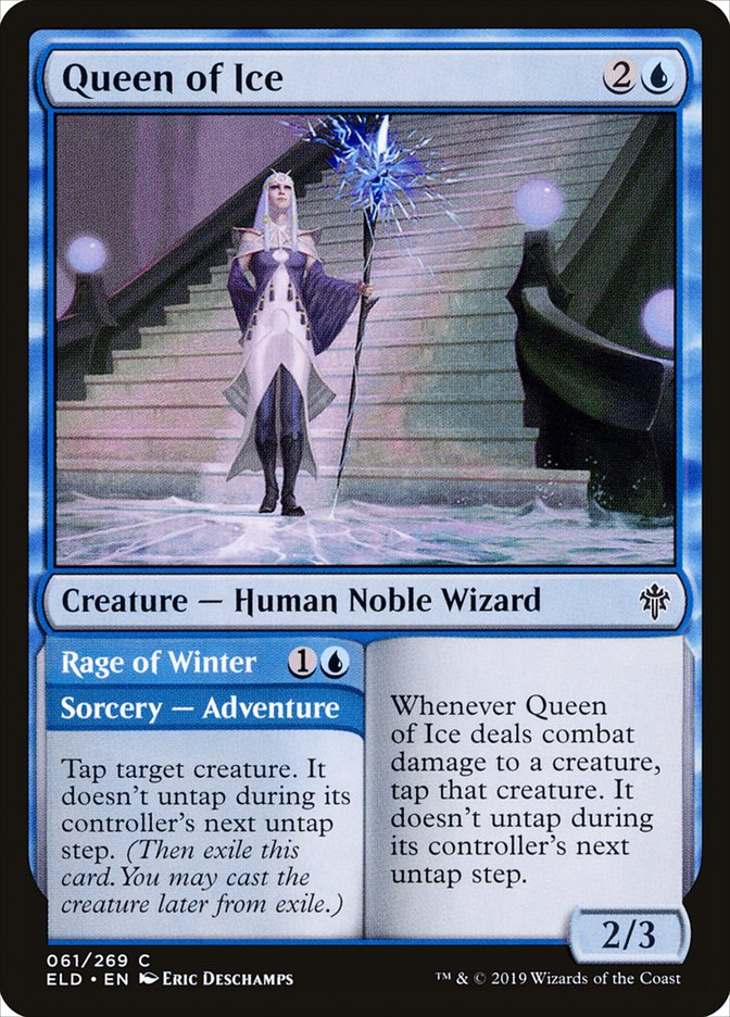 Queen of Ice // Rage of Winter [Throne of Eldraine] | I Want That Stuff Brandon